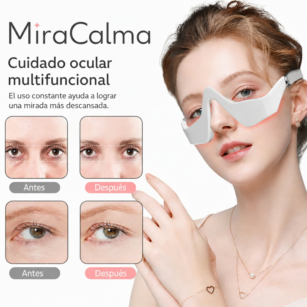 MiraCalma™ Masajeador Ocular de Luz Roja